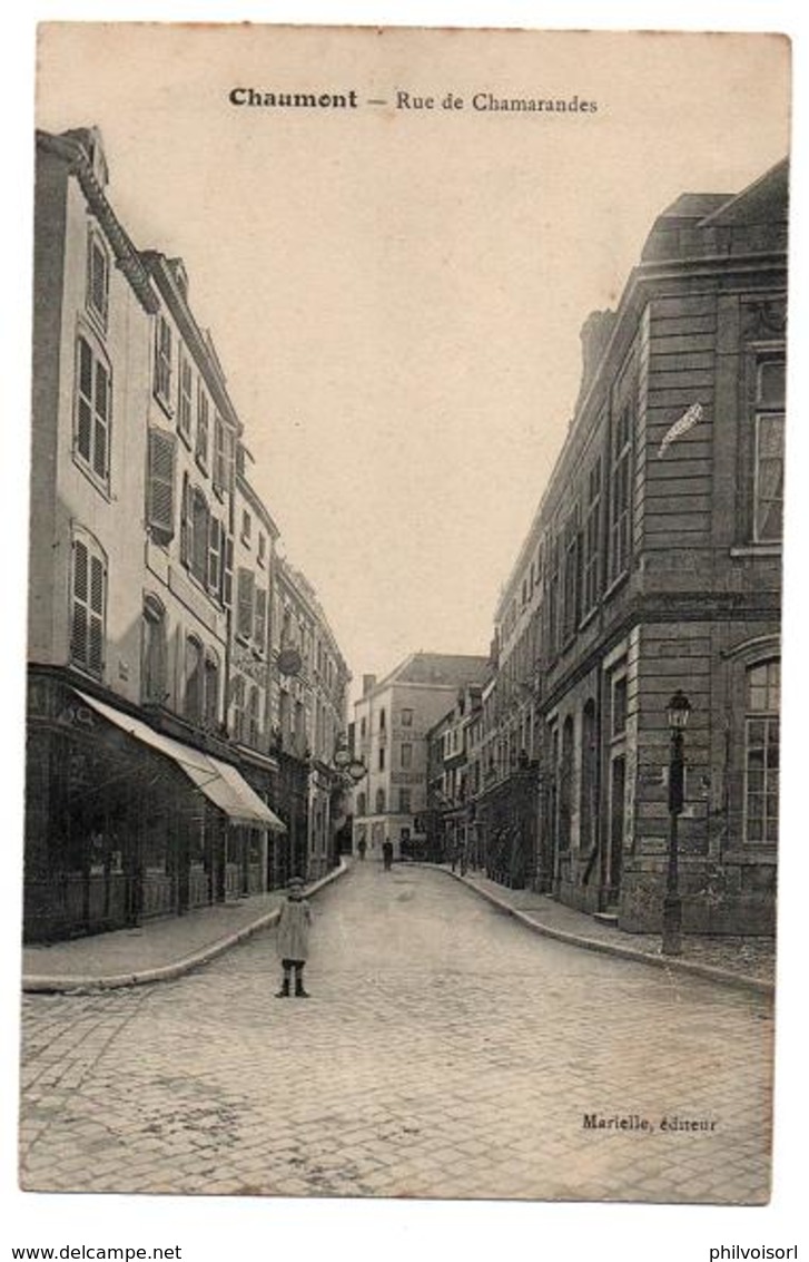 CHAUMONT RUE DE CHAMARANDES COMMERCES ANIMEE - Chaumont