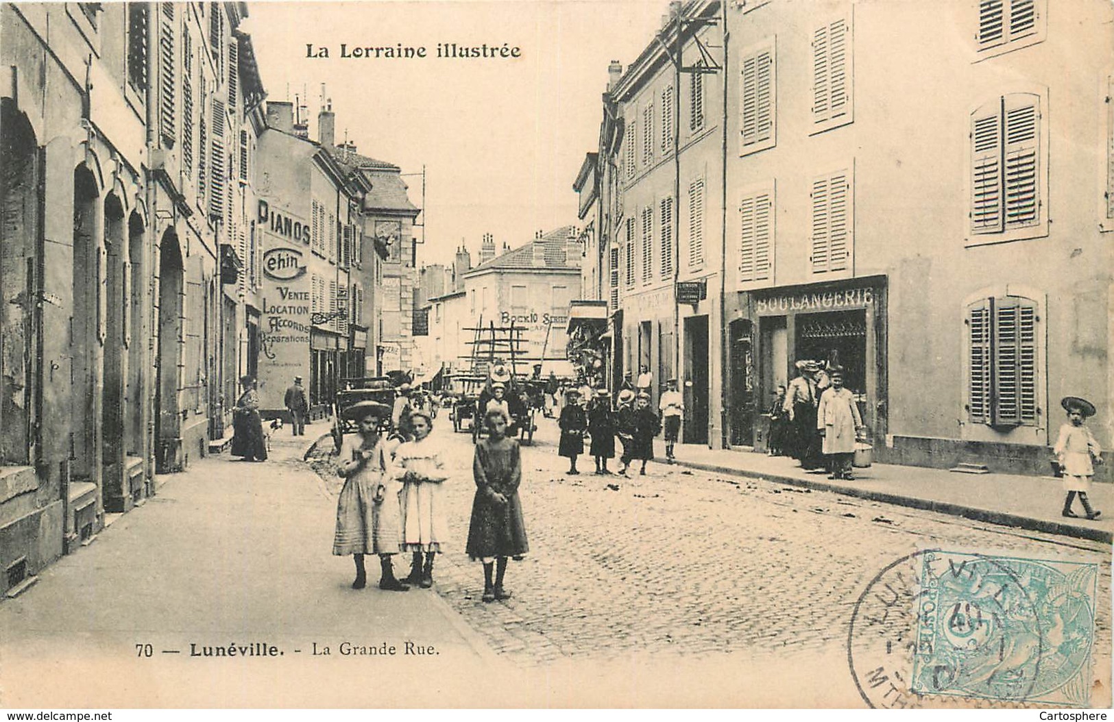 CPA 54 Meurthe Et Moselle Lunéville La Grande Rue - Luneville