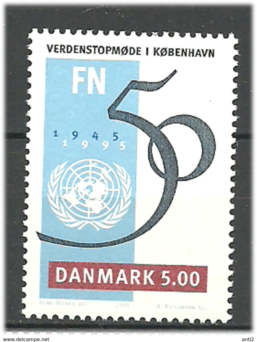Denmark  1995  50 Years United Nations (UN); World Summit On Social Development, Copenhagen  Mi 1095 MNH(**) - Nuovi