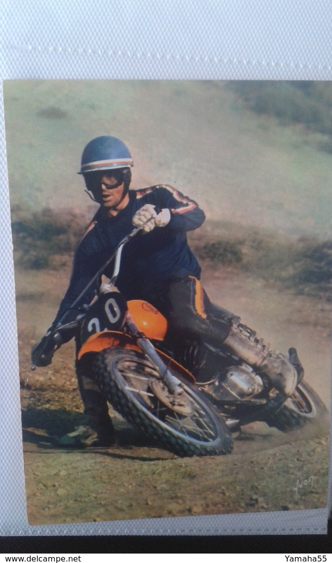 Ancienne Carte Postale Moto Cross - Motorbikes