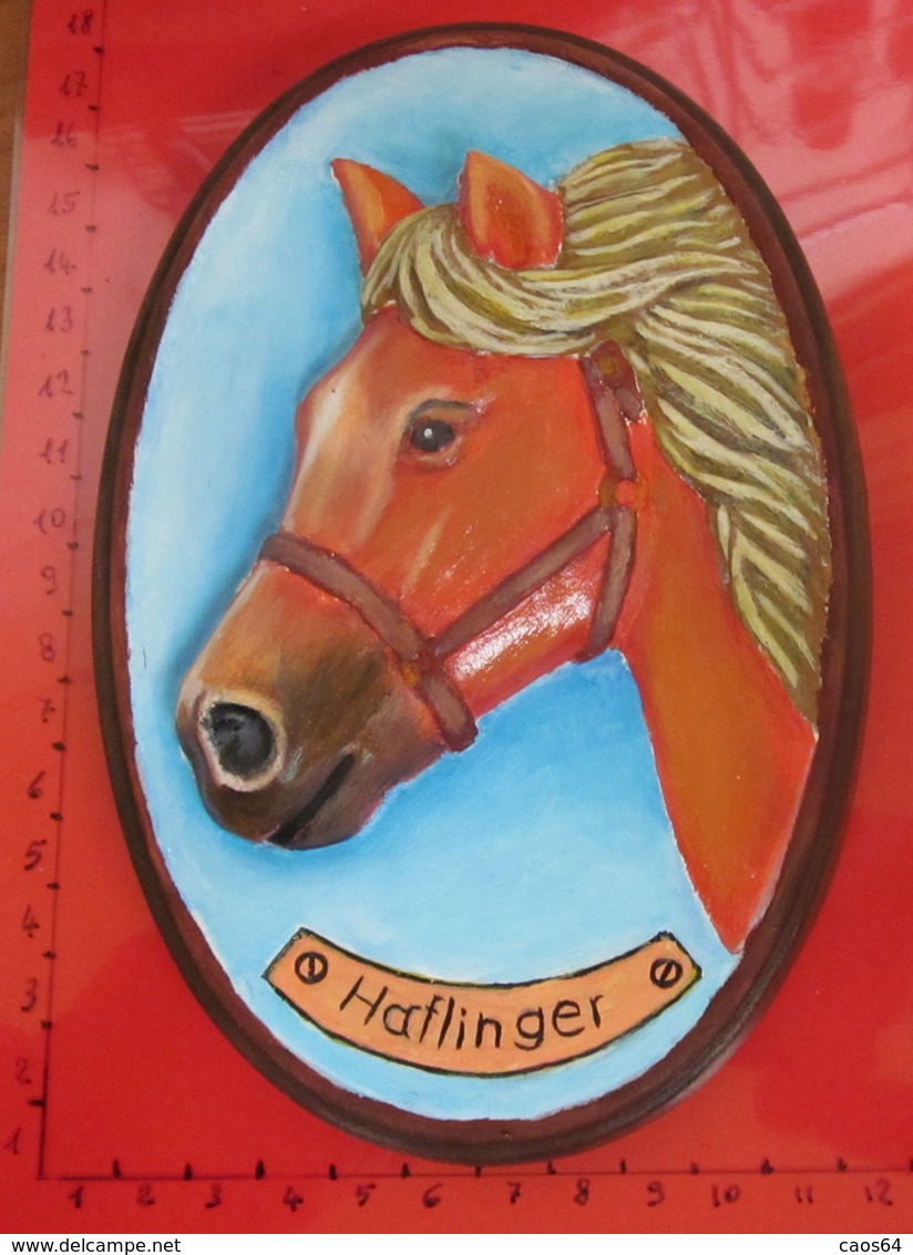 CAVALLO HORSE HAFLINGER GESSO DIPINTO - Non Classés