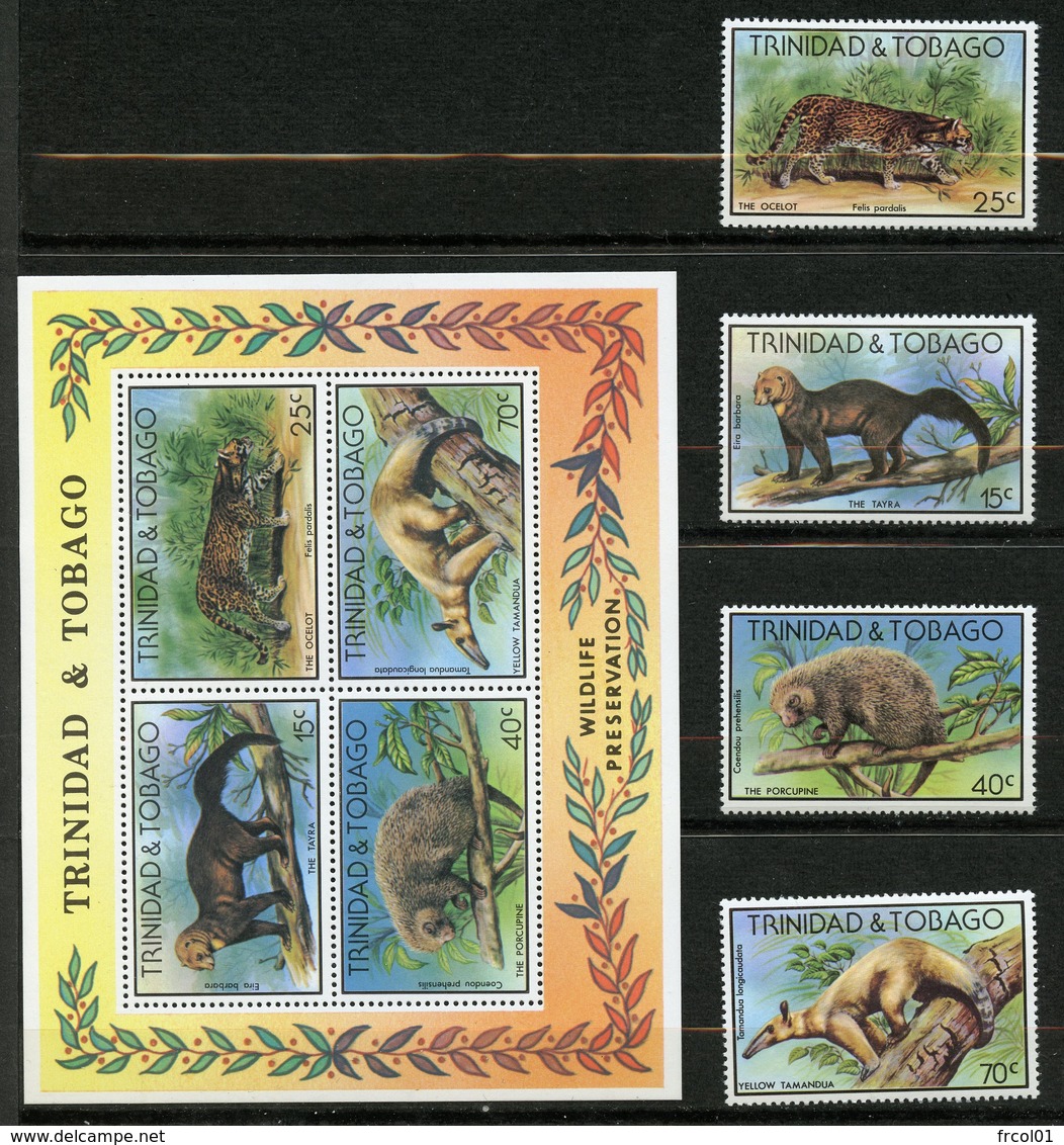 Trinité Et Tobago, Yvert 380/383**&BF25**, Scott 292/295&295a**,  MNH - Trinité & Tobago (1962-...)