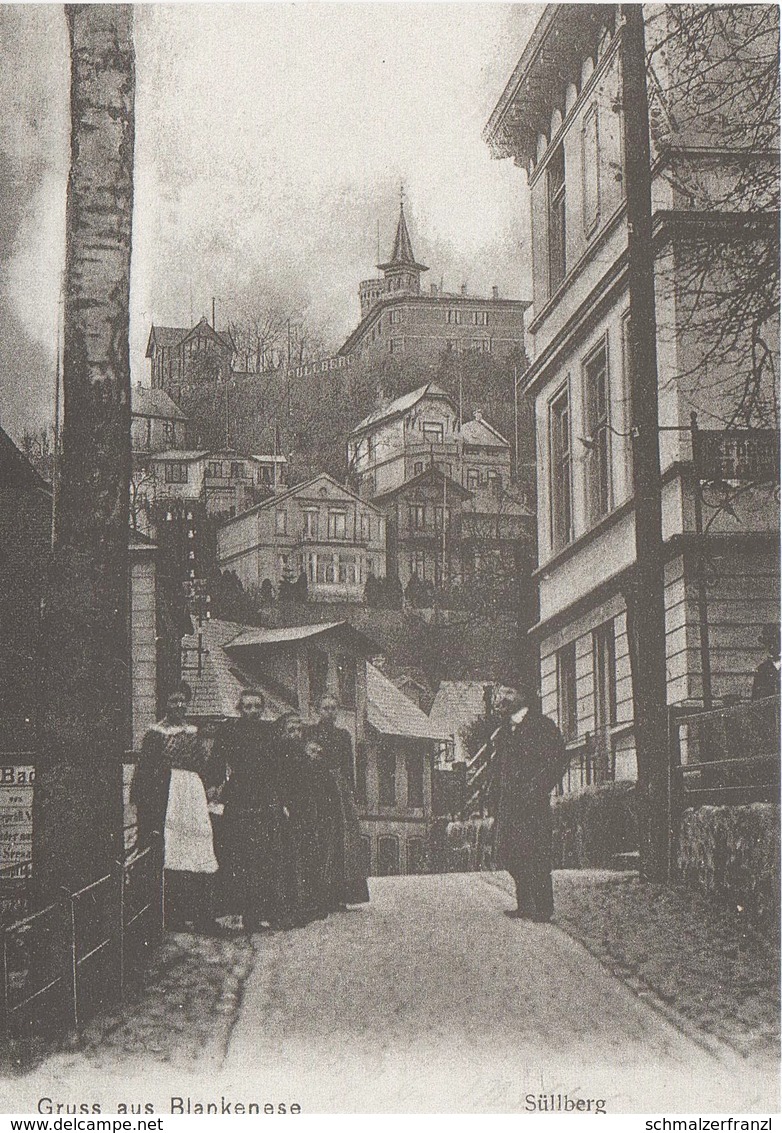 AK Hamburg Um 1905 Blankenese Blankeneser Hauptstraße Blick Süllberg Hans Lange Straße Süllbergsterrasse Repro Neudruck - Blankenese