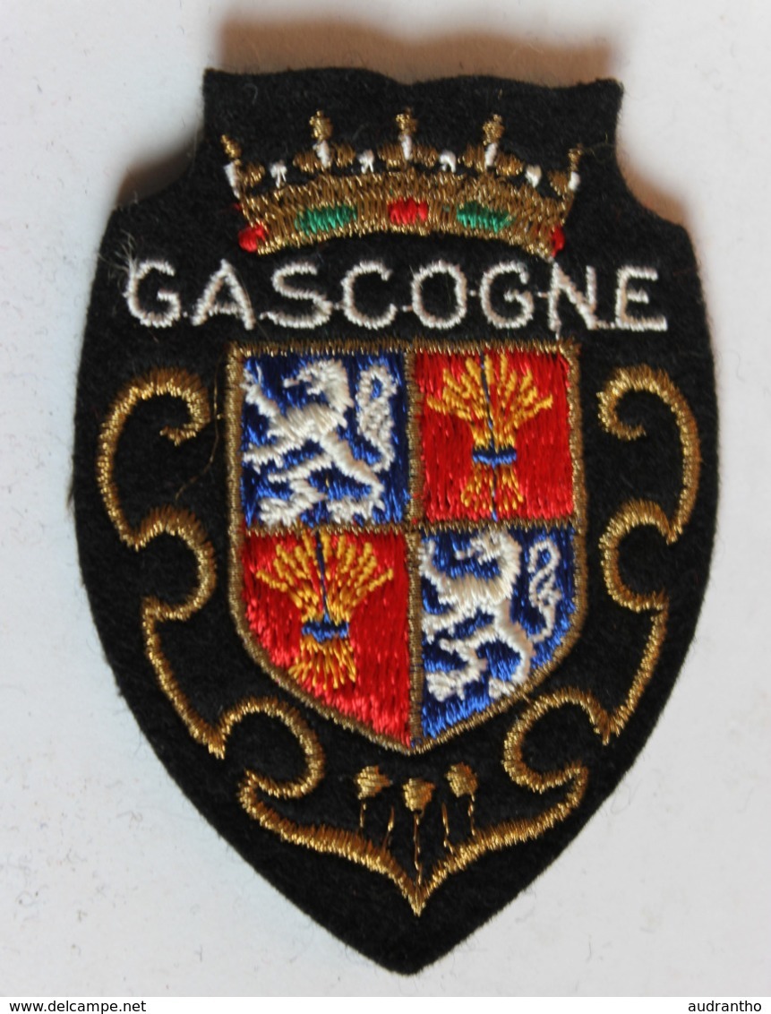 écusson Brodé Ancien Gasgogne Armoiries Blason - Ecussons Tissu