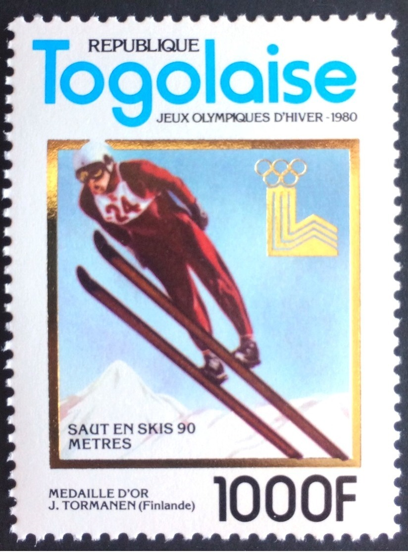 Togo 1980** Mi.1510A Olympic Games,Ski Jumping: J.Törmänen MNH - Ete 1980: Moscou
