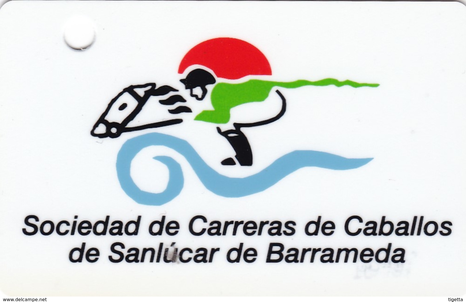 TESSERA ASSOCIATIVA SOCIEDAD DE CARRERAS DE CABALLOS DE SUNLUCAR DE BARRAMEDA - Equitazione