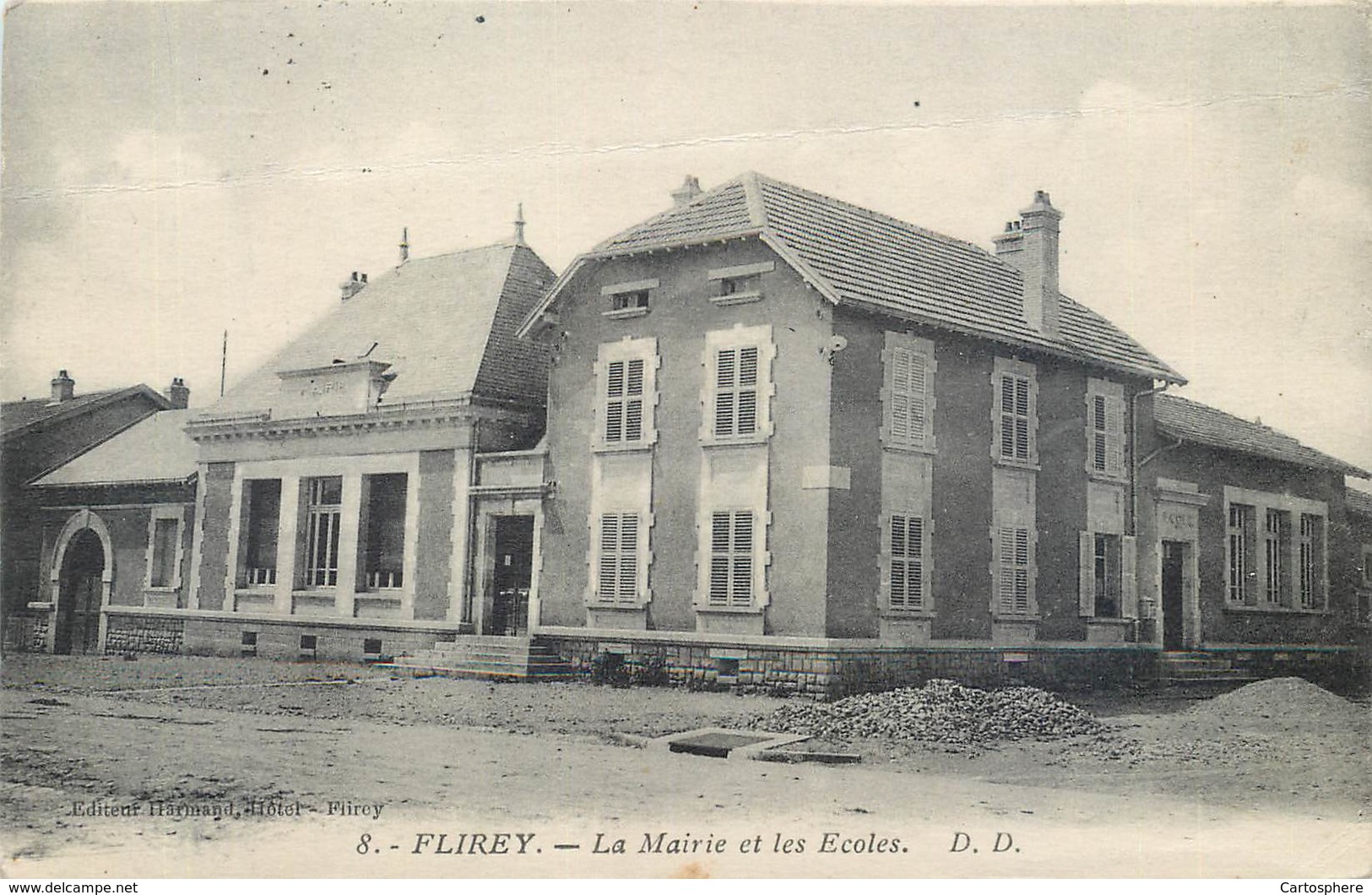 CPA 54 Meurthe Et Moselle Flirey La Mairie Et Les Ecoles - Other & Unclassified