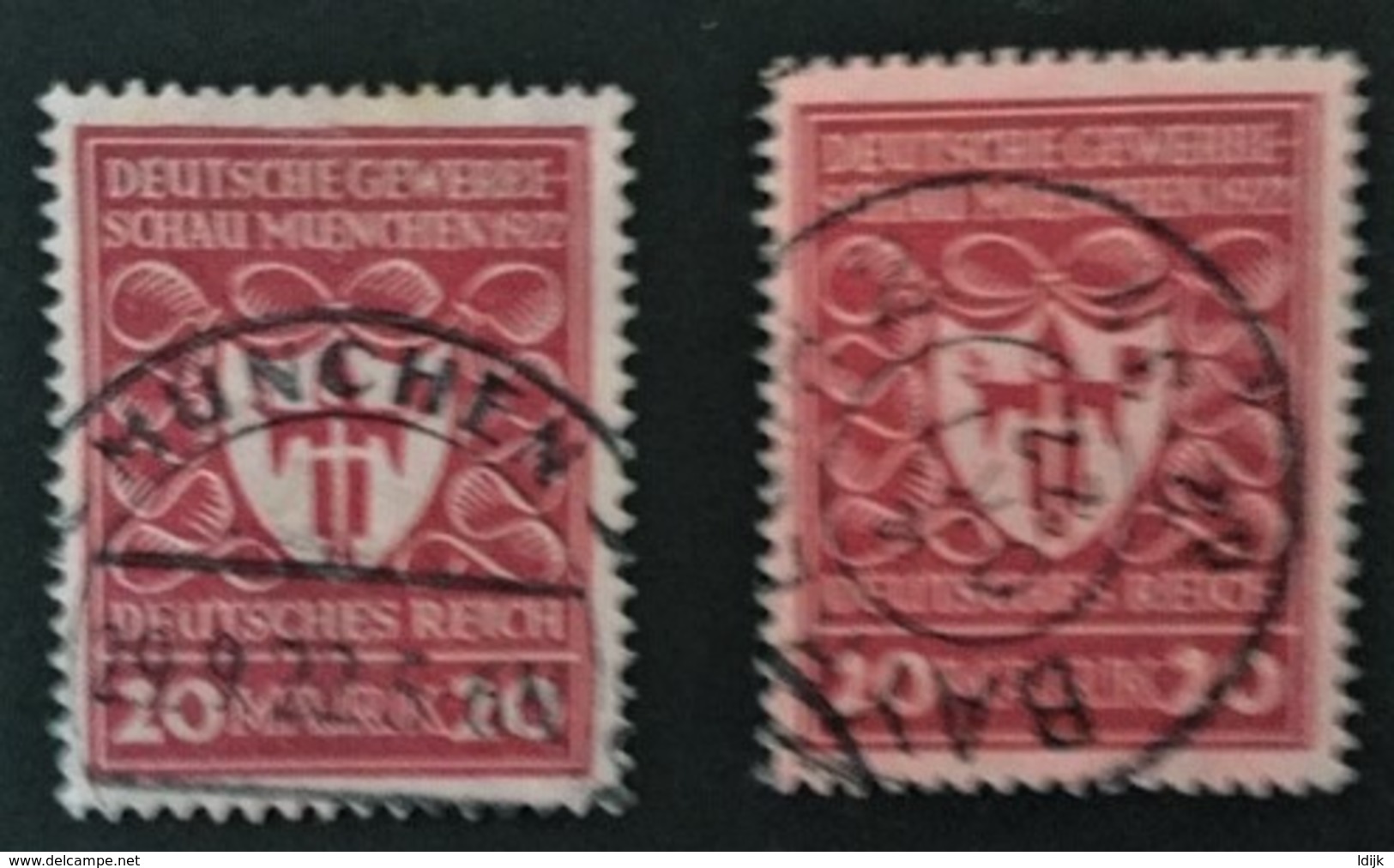 1922 Deutsche Gewerbeschau München Mi. 204a , 204b Beide Infla-geprüft - Used Stamps