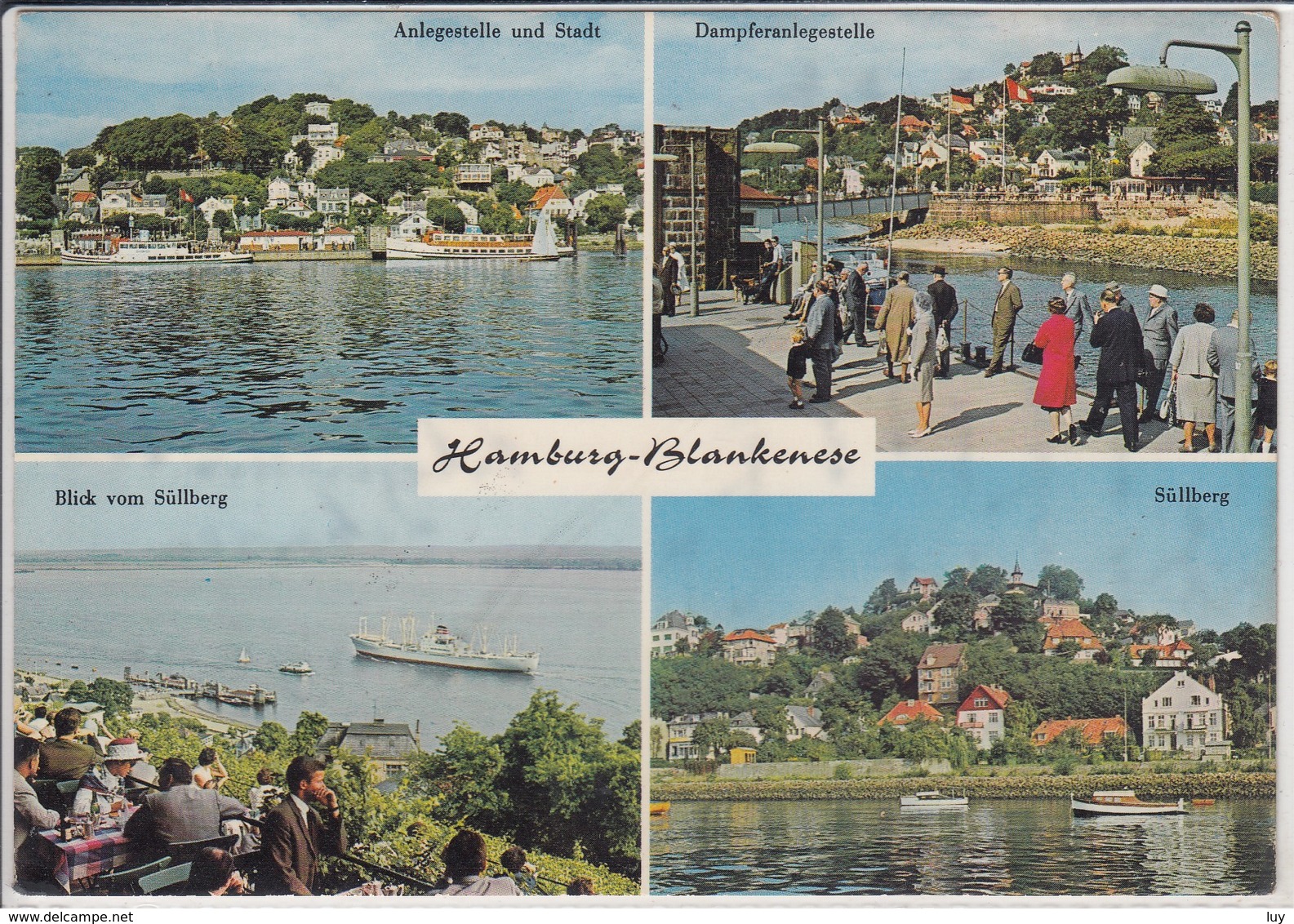 HAMBURG, Blankenese, Dampferanlegestelle, Süllberg, Stadt - Blankenese