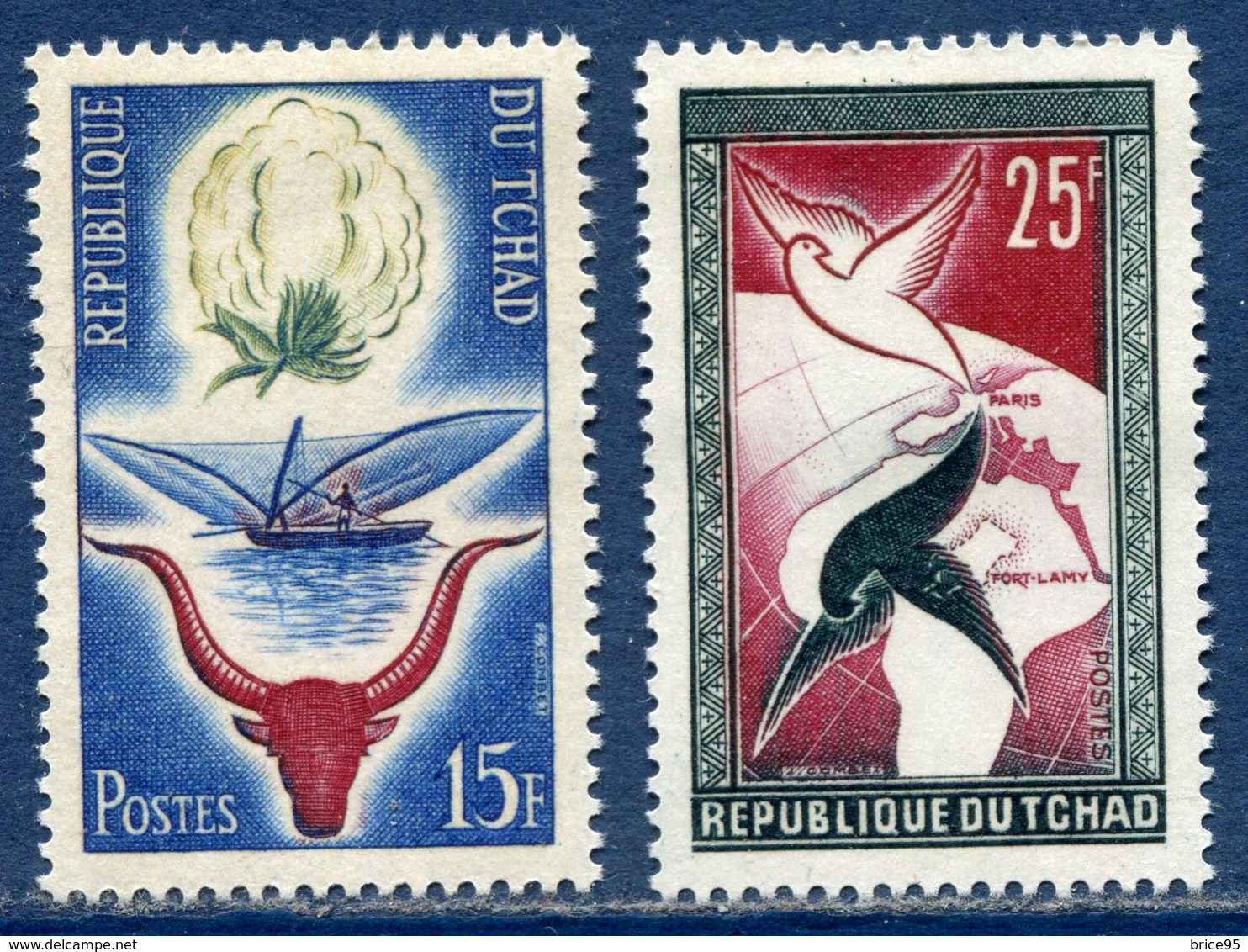 Tchad - YT N° 60 Et 61 - Neuf Sans Charnière - 1959 - Ciad (1960-...)