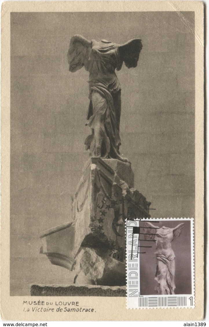 CM  Carte Maximum Statue  Victoire De Samothrace - Scultura
