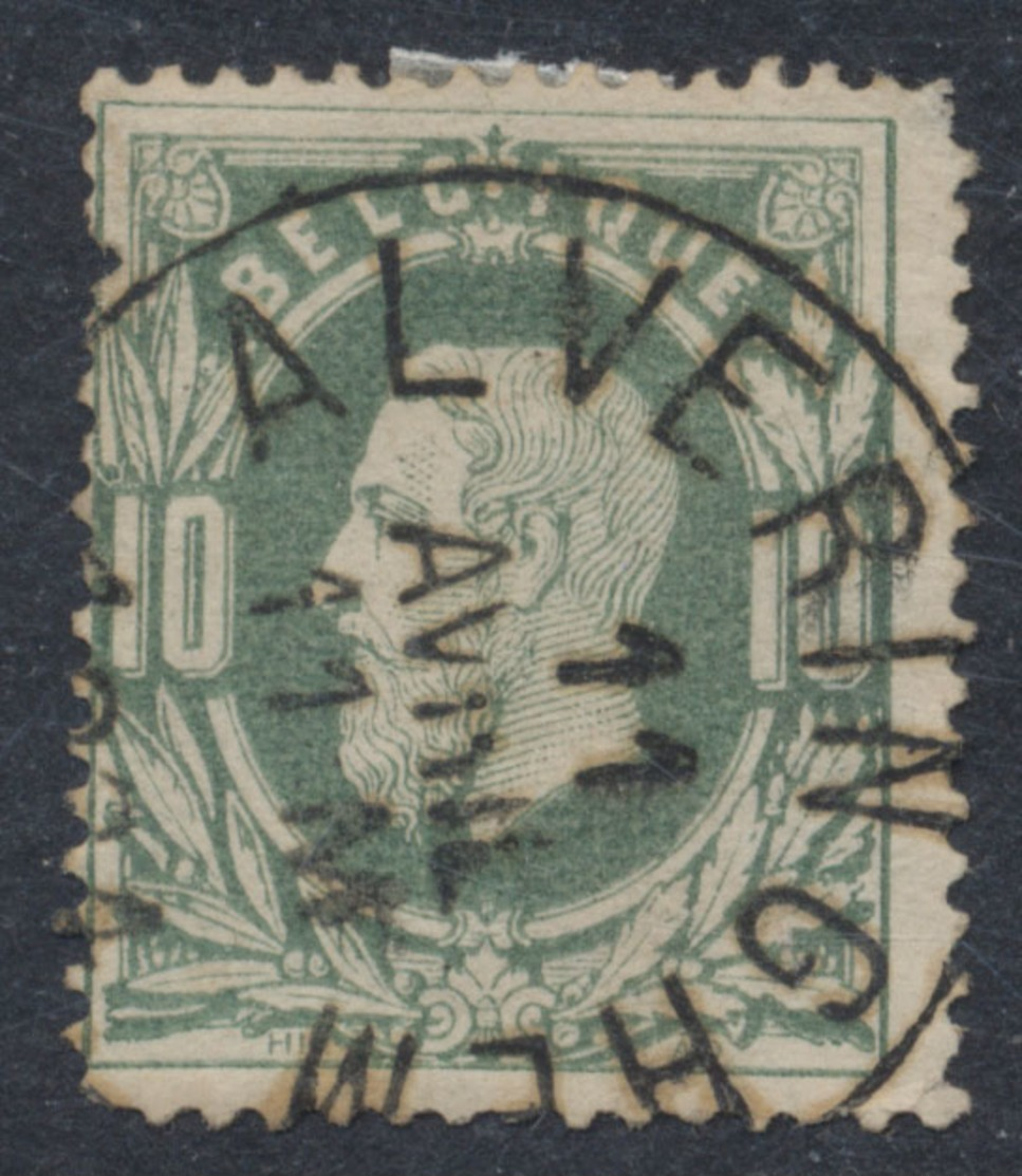 émission 1869 - N°30 Obl Simple Cercle "Alveringhem". TB - 1869-1883 Leopold II