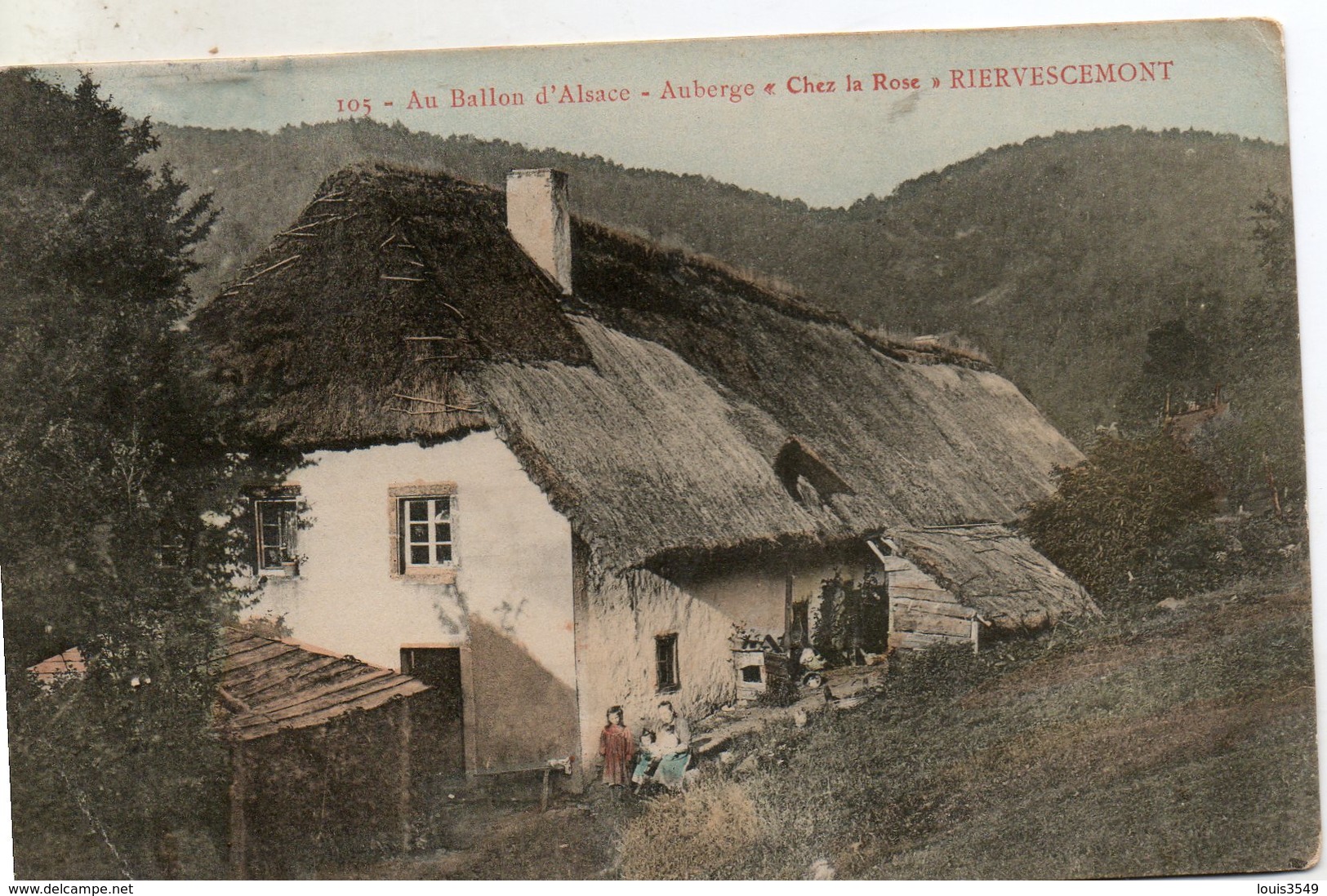 Au  Ballon  D'alsace  -  Auberge -   Chez  La Rose - - Autres & Non Classés