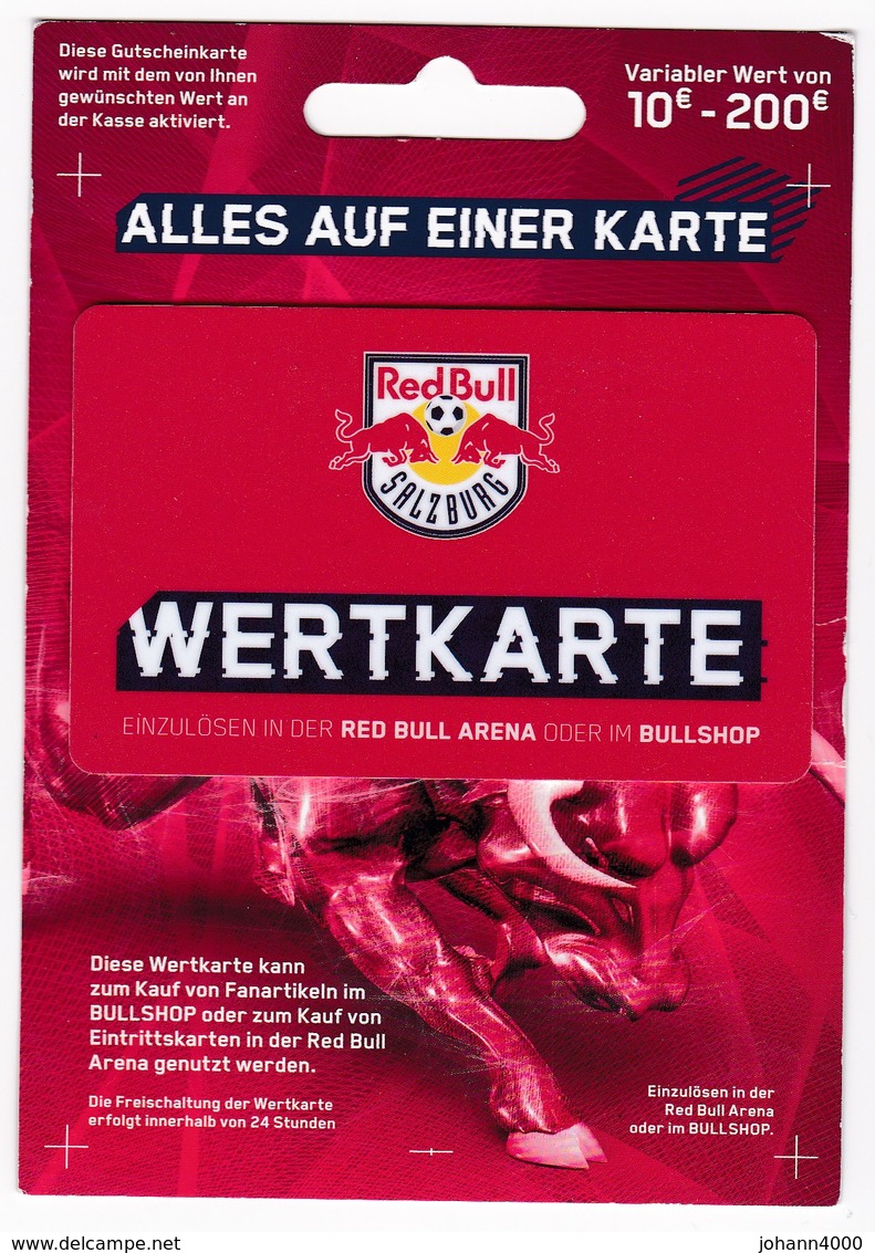 Geschenkkarte Red Bull Arena Österreich Card Gift - Gift Cards