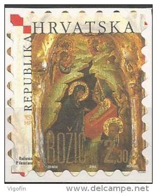 HR 2005-745 CHRISTMAS, CROATIA-HRVATSKA, 1 X 1v,SELBSTICK MNH - Croatie