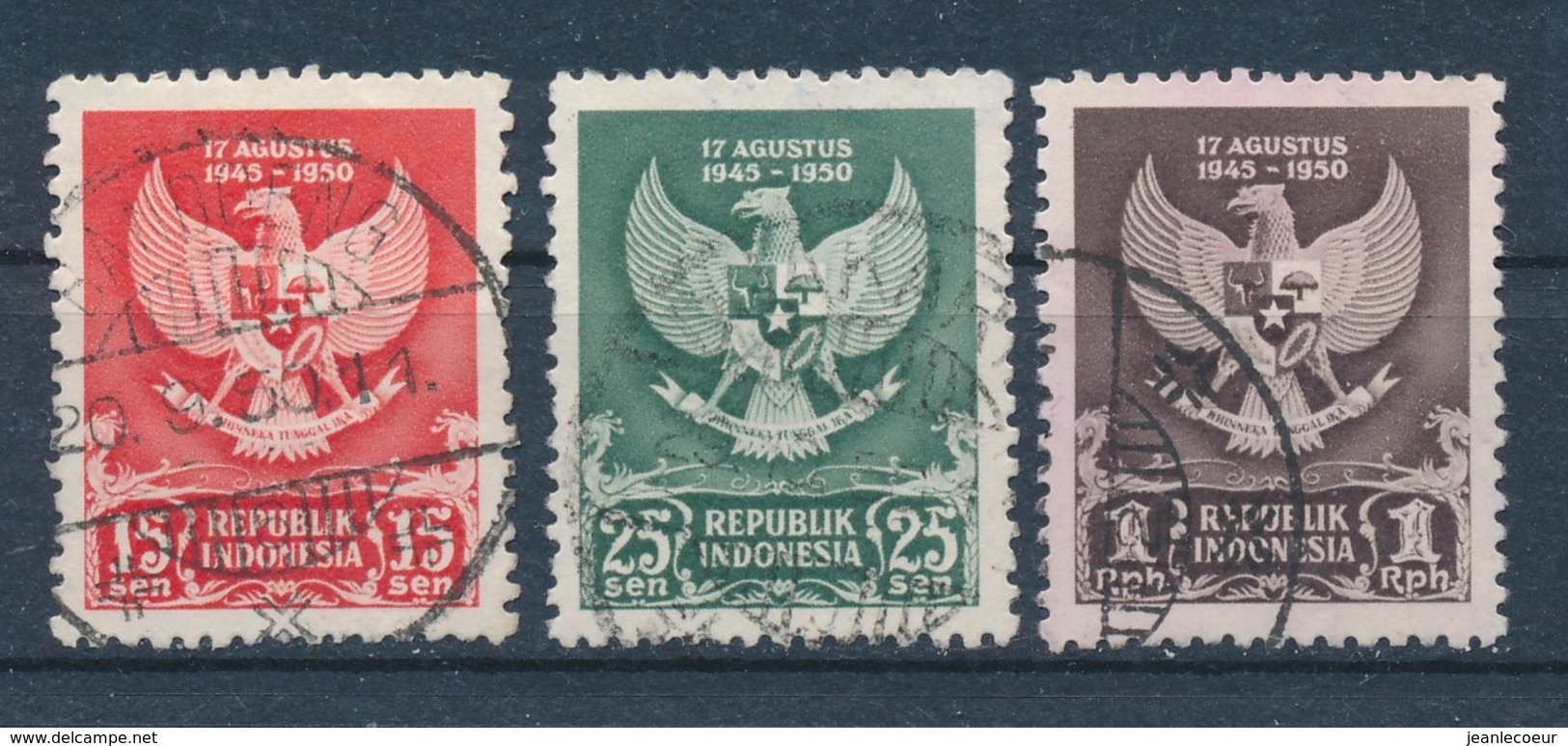 Indonesië/Indonesia/Indonésie/Indonesien 1950 Mi: 65-67 Yt: 21-23 (Gebr/used/obl/o)(4966) - Indonesia