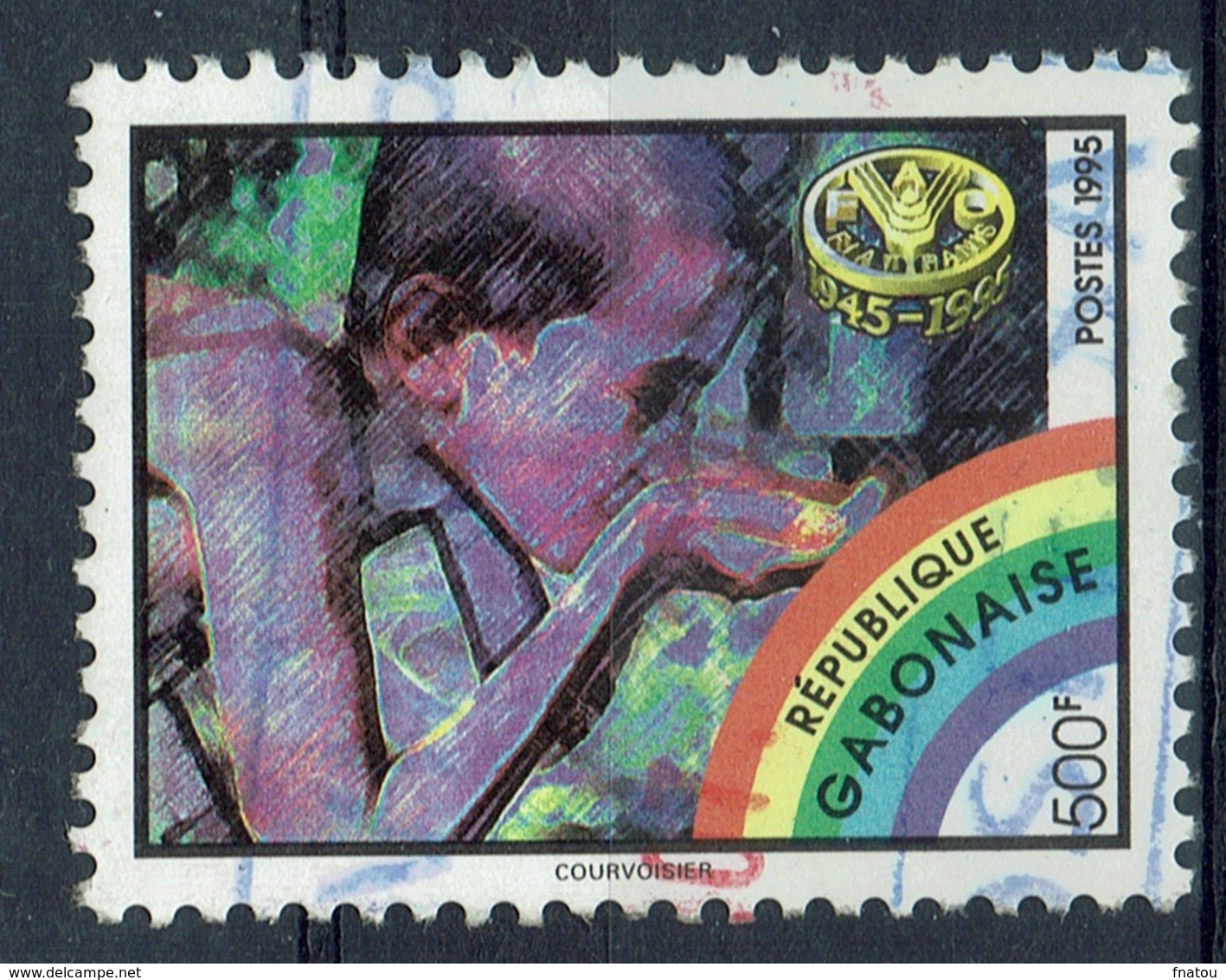 Gabon, FAO, United Nations, 50th Anniv., 1995, VFU - Gabon