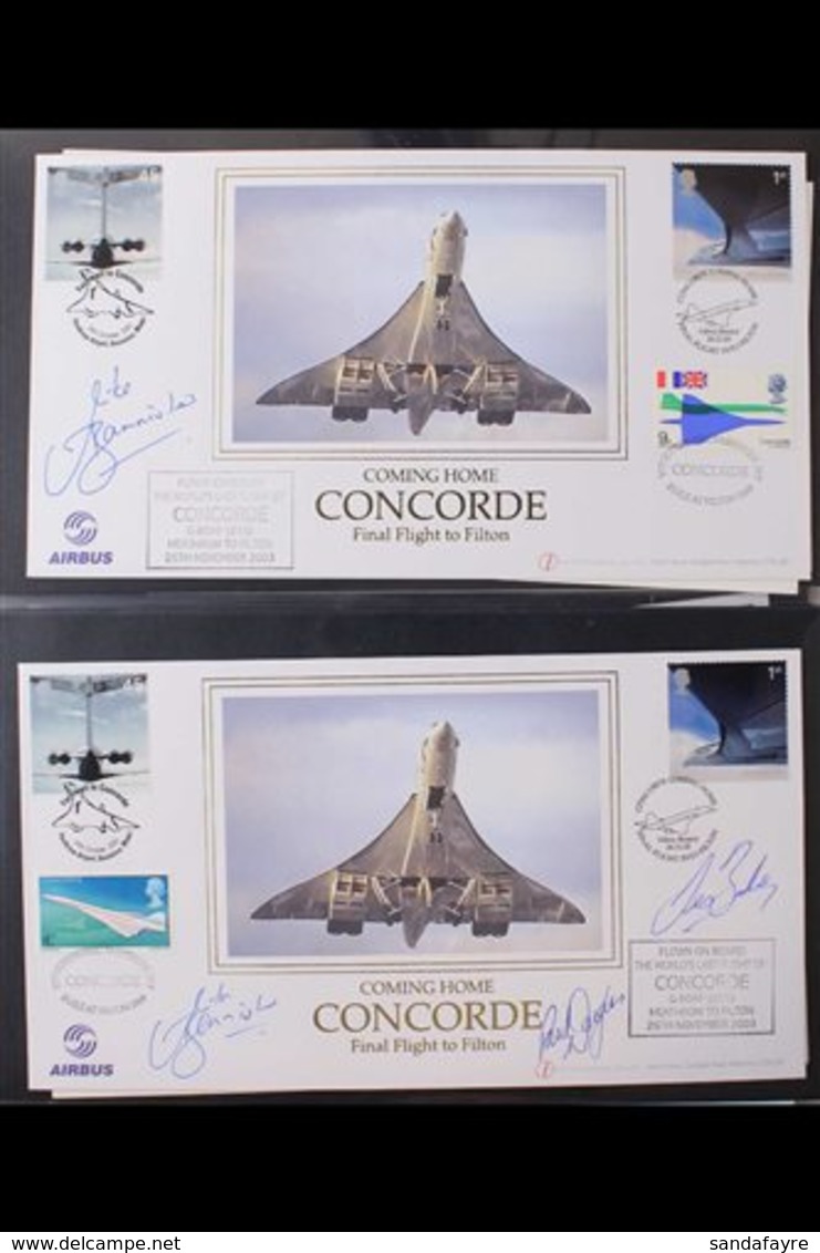 CONCORDE  2000 - 2003. A Magnificent Limited Edition Covers Collection Presented In A Red "Lindner" Covers Album With Ma - Ohne Zuordnung