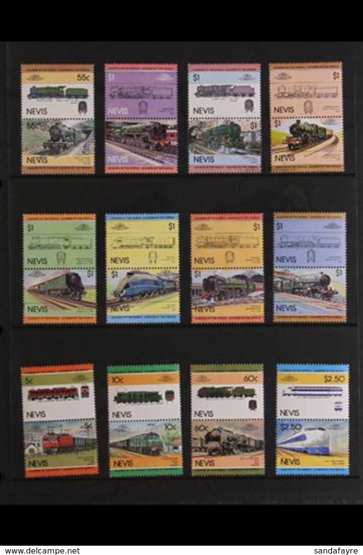 RAILWAYS  1980's Leaders Of The World All Different Never Hinged Mint Collection From Various British Commonwealth Count - Ohne Zuordnung