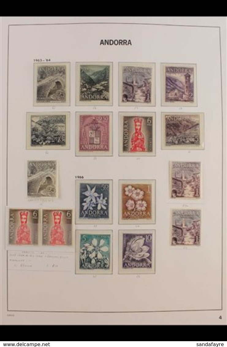 SPANISH POST OFFICES  1963-2009 NHM & VFM COLLECTION On Printed Album Pages That Includes The 1963-64 Set, 1966 Flowers  - Autres & Non Classés