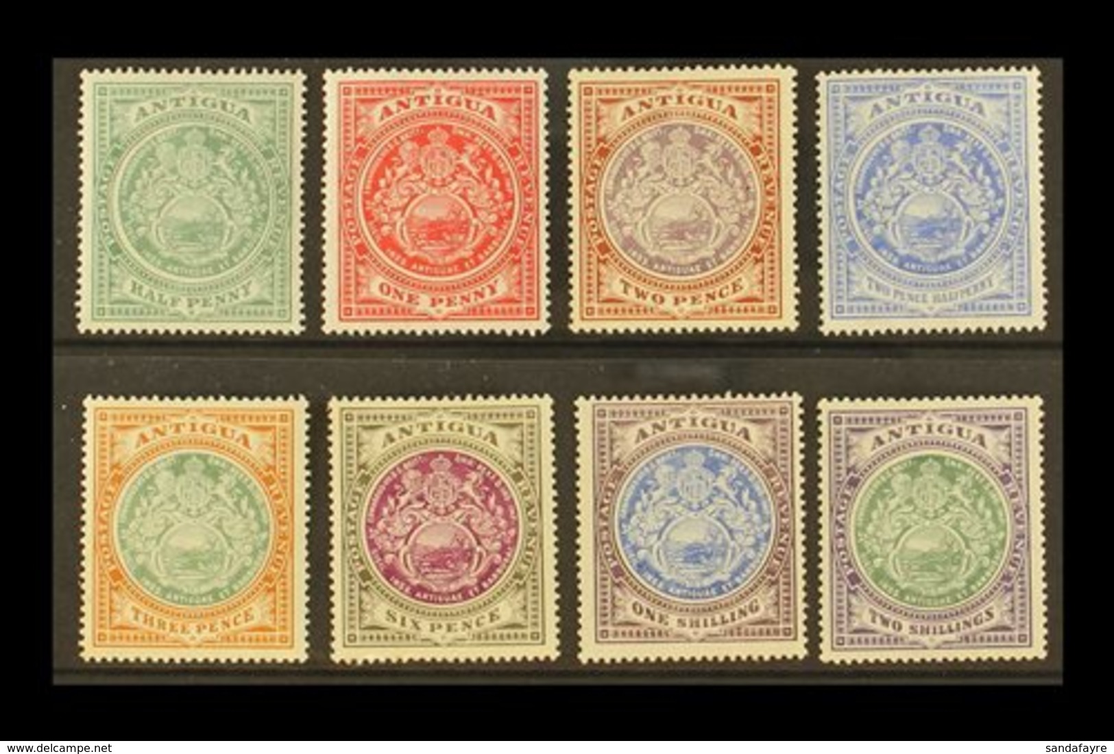 1908-17  Arms Defins, Wmk Mult. Crown CA, Complete Set, SG 41/50, Very Fine Mint (8 Stamps). For More Images, Please Vis - Sonstige & Ohne Zuordnung