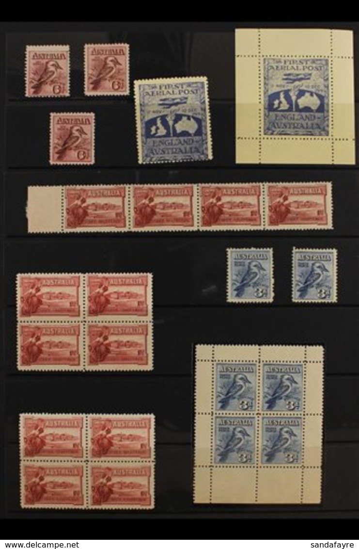 1913-36 MINT & NHM KGV COMMEMORATIVES COLLECTION  A Comprehensive Commemoratives Collection With Many Imprint Blocks, Pl - Other & Unclassified