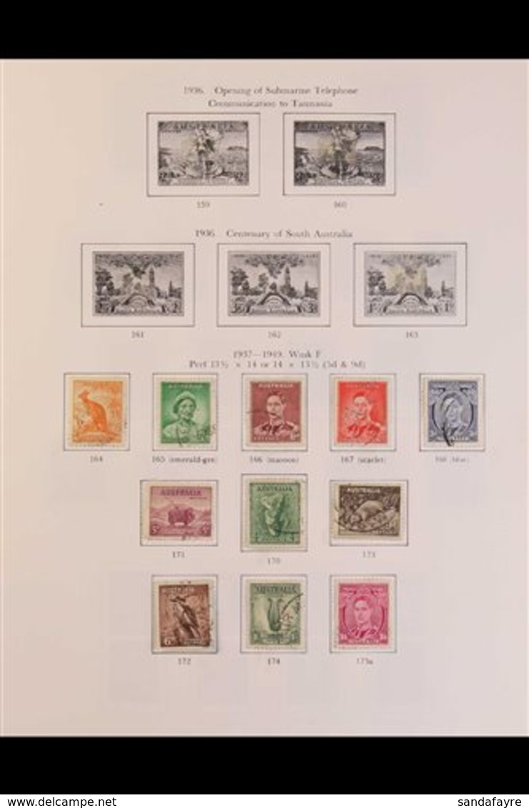 1937-1990 FINE USED COLLECTION  SG Printed Album, Incl. 1937-49 Definitives To £1 (both Papers), 1937 NSW & 1940 Imperia - Other & Unclassified