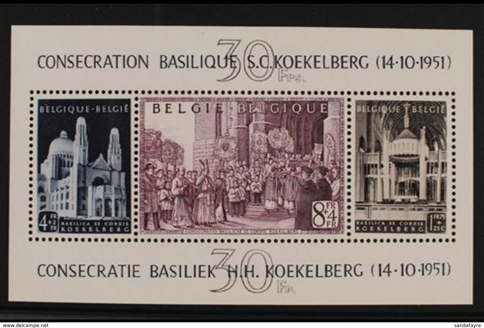 1952  Koekelberg Miniature Sheet, Cob Block 30, SG MS1392, Never Hinged Mint For More Images, Please Visit Http://www.sa - Sonstige & Ohne Zuordnung