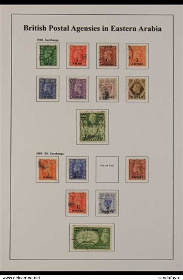 1948-55 USED KGVI COLLECTION.  A Well Presented, All Different Collection, Light Hinged Onto A Printed Sleeved Page That - Bahrain (...-1965)