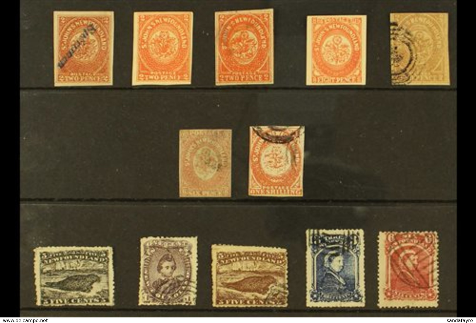 EARLY FORGERIES  A "used" Or "unused" Group Of 1857-73 Forged Issues, Includes An 1857-64 Imperf Range With 2d X4 With S - Other & Unclassified