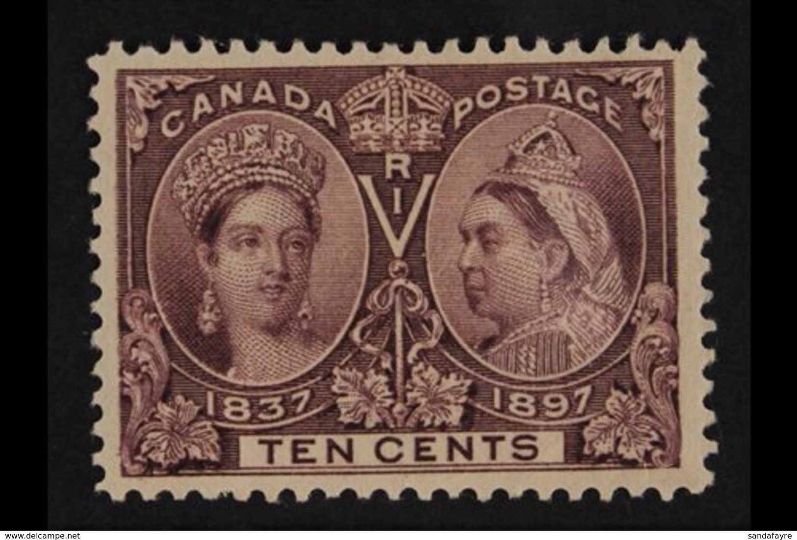 1897  10c Purple "Jubilee", SG 131, Very Fine Mint. For More Images, Please Visit Http://www.sandafayre.com/itemdetails. - Other & Unclassified