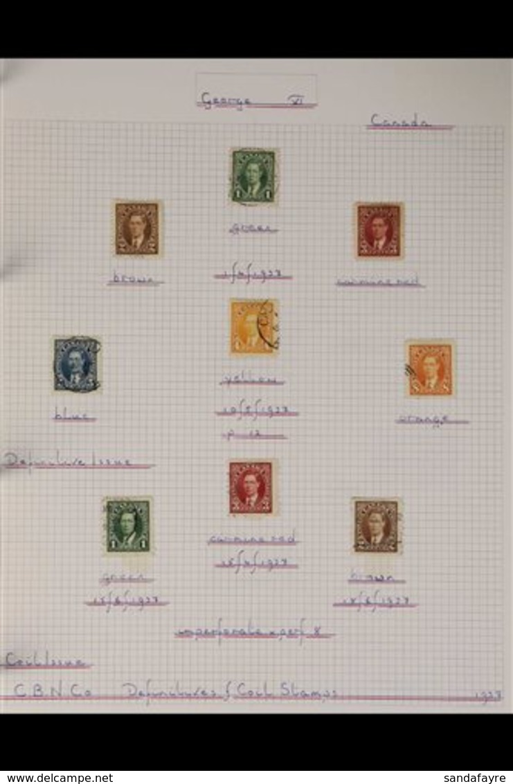 1937-53 KGVI VERY FINE USED COLLECTION  Displayed In An Album With Expertly Annotated Album Pages, This Attractive Colle - Other & Unclassified