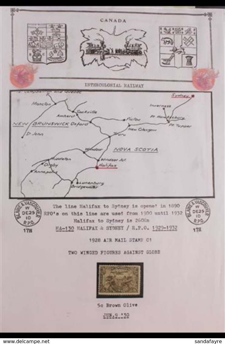 RAILWAY POST OFFICES - BACK OF THE BOOK  1898-1971. USED COLLECTION Of Air Post Issues, Special Delivery & Postage Dues  - Other & Unclassified