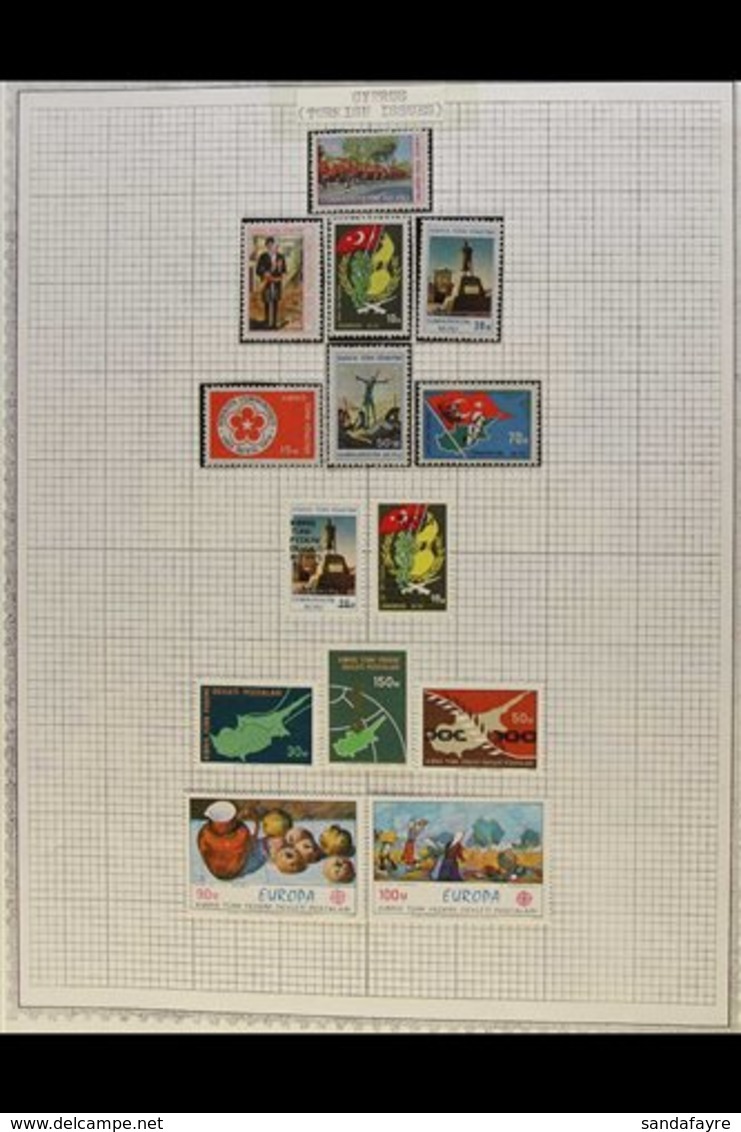 TURKISH CYPRIOT POSTS  1974-85 MINT & NHM COLLECTION Presented Neatly On Album Pages, Inc The 1974 First Issue Set Of Se - Andere & Zonder Classificatie