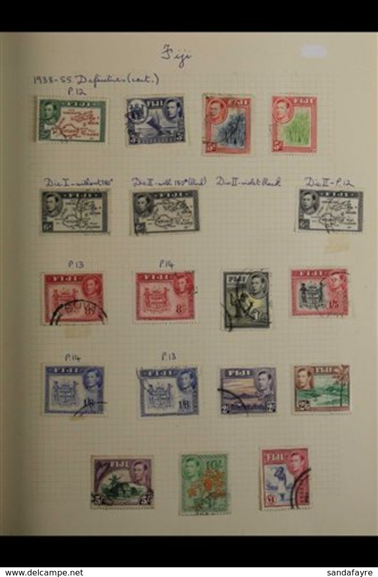 1891-1979 INTERESTING OLD TIME COLLECTION OF STAMPS & COVERS.  A Lovely Old, Mint & Used Collection Presented In A Sprin - Fiji (...-1970)