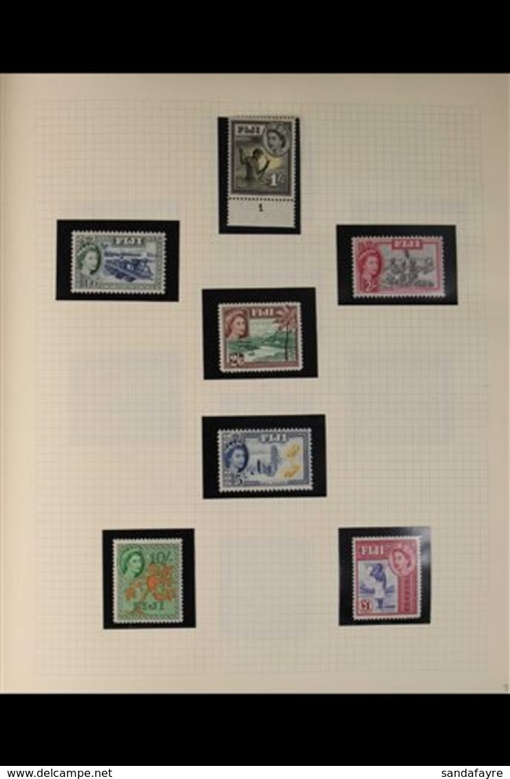 1953-1970 EXTENSIVE HIGH QUALITY COLLECTION  In A Peg-fitting Album, Never Hinged Mint And Used, With Much Of Interest T - Fiji (...-1970)