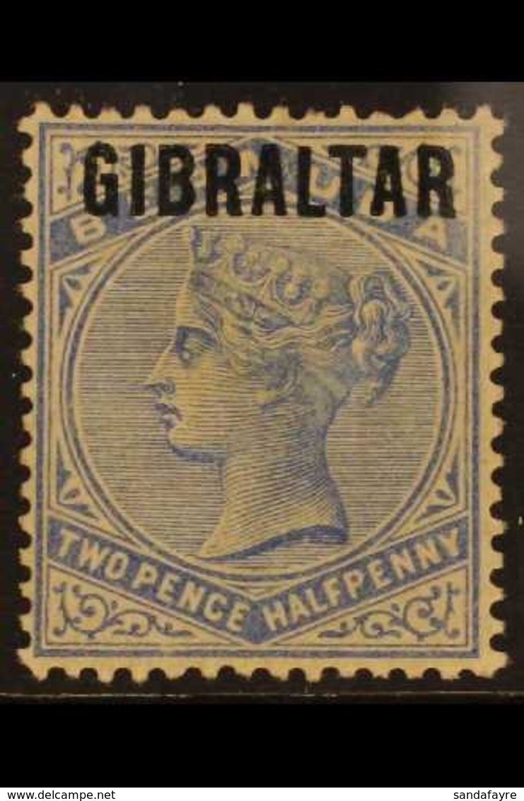 1886  2½d Ultramarine Of Bermuda Overprinted "GIBRALTAR", SG 4, Fine Mint. For More Images, Please Visit Http://www.sand - Gibraltar