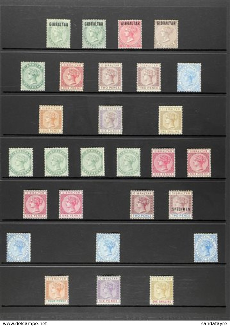 1886-1898 MINT BRITISH CURRENCY COLLECTION  An Attractive Collection Presented On A Stock Page That Includes 1886 Bermud - Gibraltar
