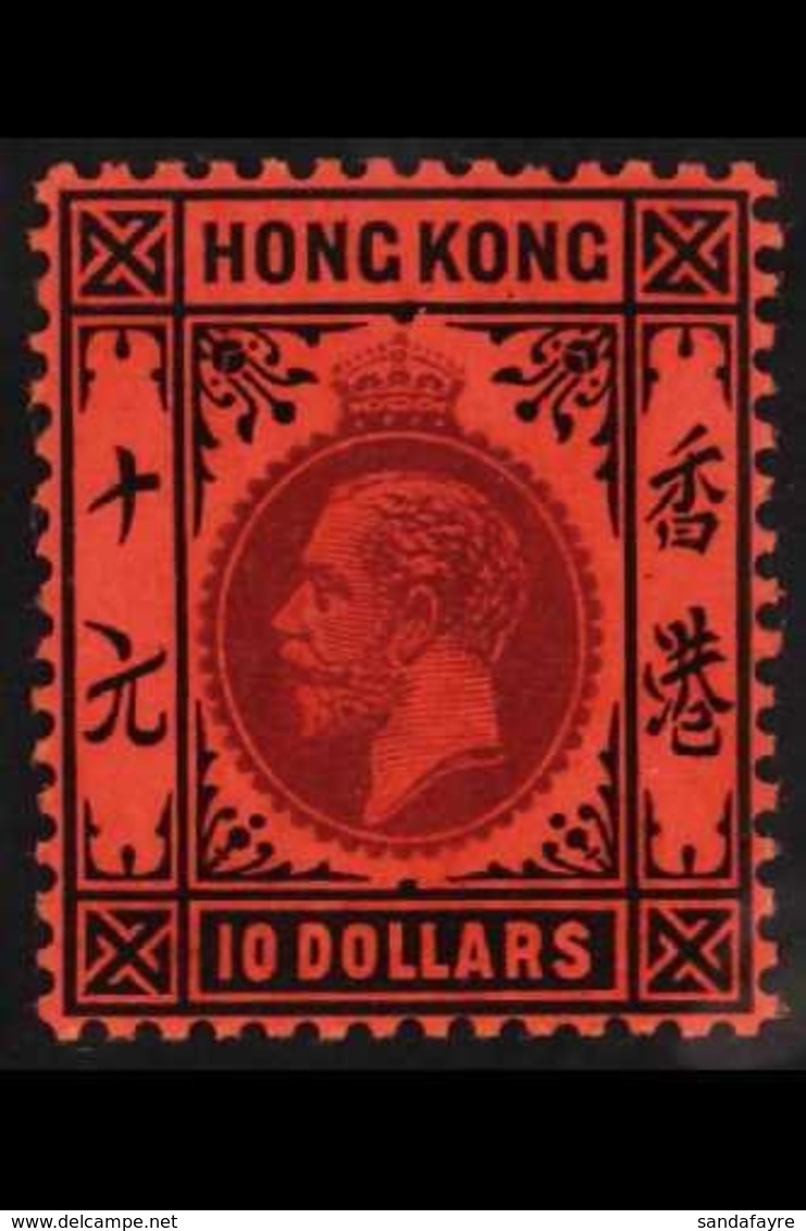 1912 - 21  $10 Purple And Black / Red, Wmk Mult Crown CA, SG 116, Very Fine Mint. For More Images, Please Visit Http://w - Autres & Non Classés