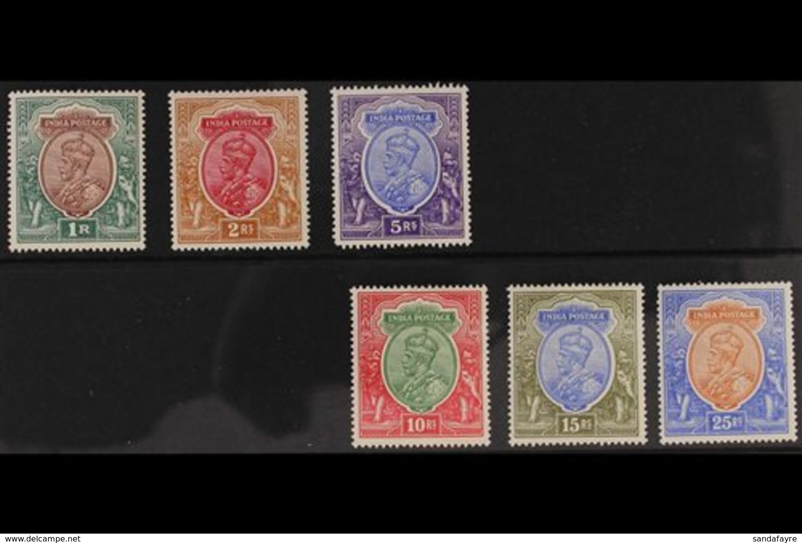 1911 - 1923  1r To 25r, Geo V High Values,  SG 186 - 191, Very Fine And Fresh Mint. (6 Stamps) For More Images, Please V - Other & Unclassified