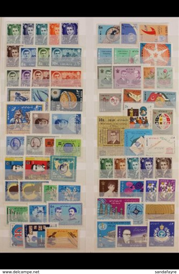 1962-1982 NEVER HINGED MINT COLLECTION.  An Attractive, ALL DIFFERENT, Never Hinged Mint Collection Presented On Stock B - Iran