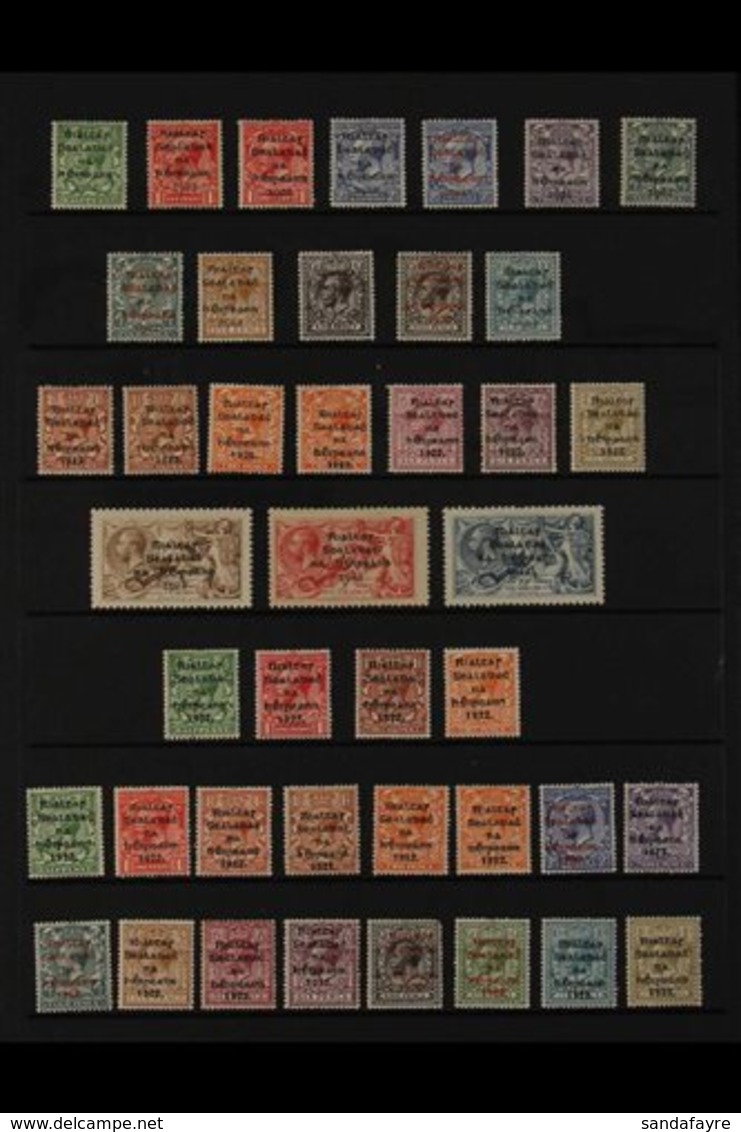 1922-1925 OVERPRINTS  MINT COLLECTION On Stock Pages, All Different, Includes 1922 Dollard Opts Set, Plus Red Opts To 9d - Other & Unclassified