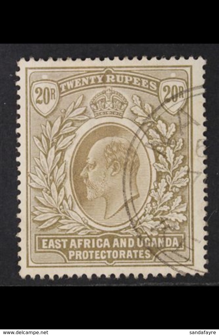 1903-04  20r Grey And Stone, Wmk Crown CC, SG 15, Very Fine Used. For More Images, Please Visit Http://www.sandafayre.co - Vide