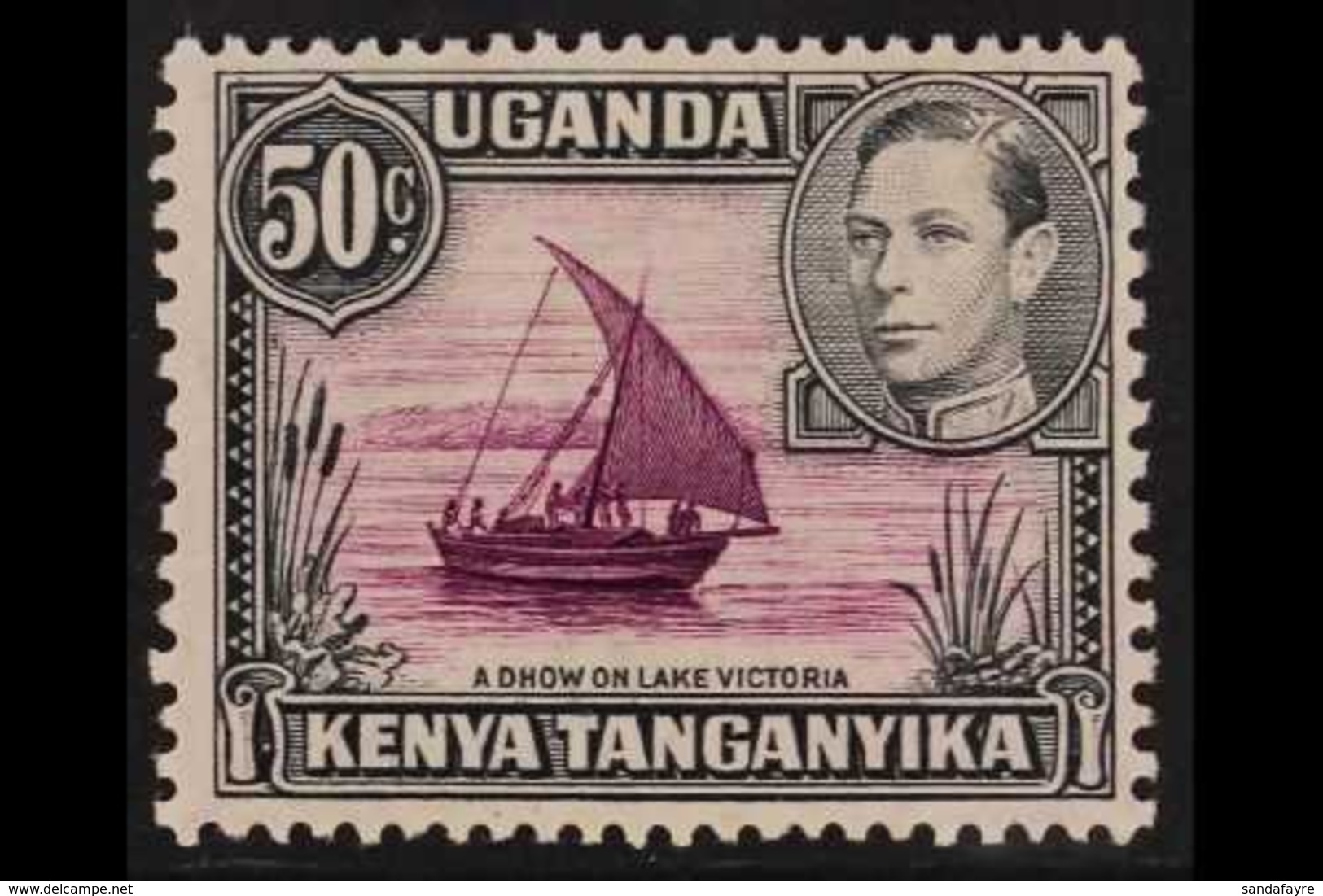 1938  50c Purple And Black, Rope Not Joined To Sail, SG 144a, Very Fine Mint. For More Images, Please Visit Http://www.s - Vide