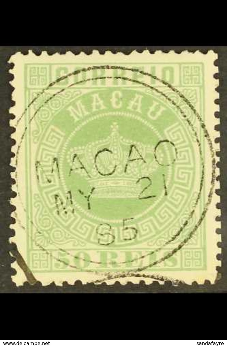 1884  50r Green, "Crown", Perf 13½, SG 15, Very Fine Used. For More Images, Please Visit Http://www.sandafayre.com/itemd - Andere & Zonder Classificatie