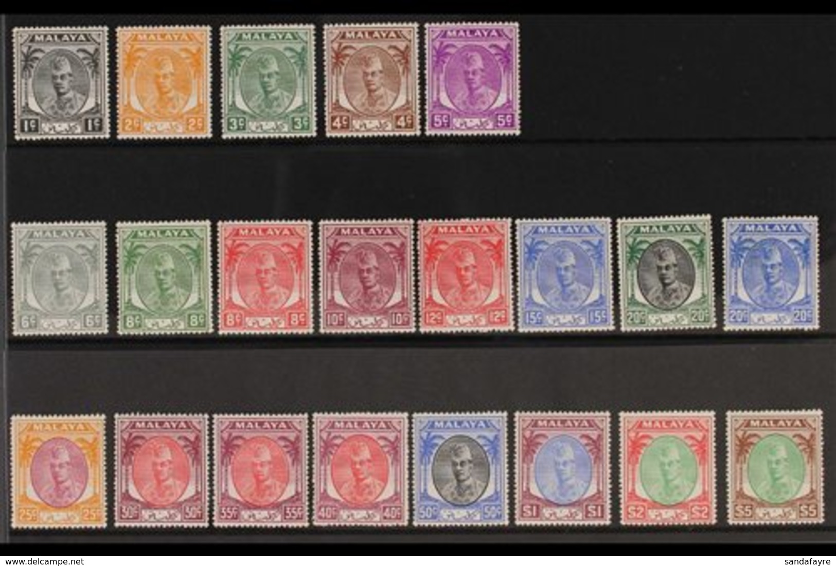 KELANTAN  1951-55 Sultan Ibraham Definitive Set, SG 61/81, Very Fine Mint (21 Stamps) For More Images, Please Visit Http - Other & Unclassified