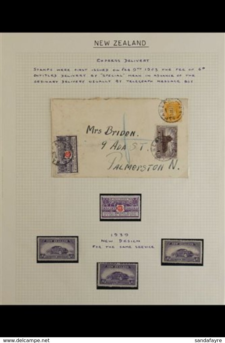 EXPRESS DELIVERY  Small Group Incl. 1903 6d Perf.11 Used On Cover (missing Flap), 1926-36 6d P14x15, Plus 1939 New Desig - Andere & Zonder Classificatie