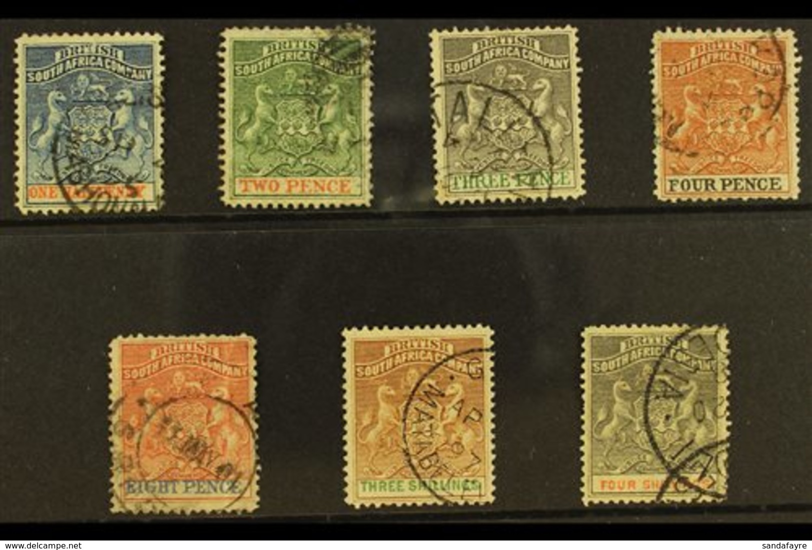 1892-94  Arms Set, SG 18/26, Fine Used, All But 2d Are Cds. (7) For More Images, Please Visit Http://www.sandafayre.com/ - Sonstige & Ohne Zuordnung