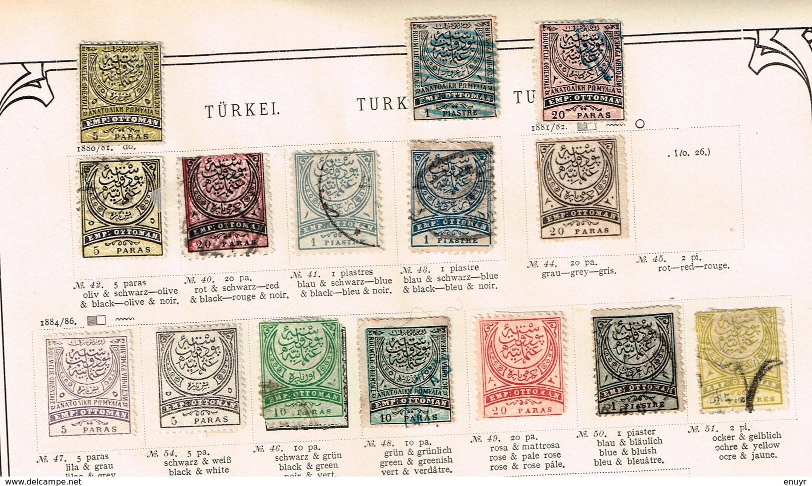 Turquie. Ancienne collection. Old collection Alstsammlung Oude verzameling