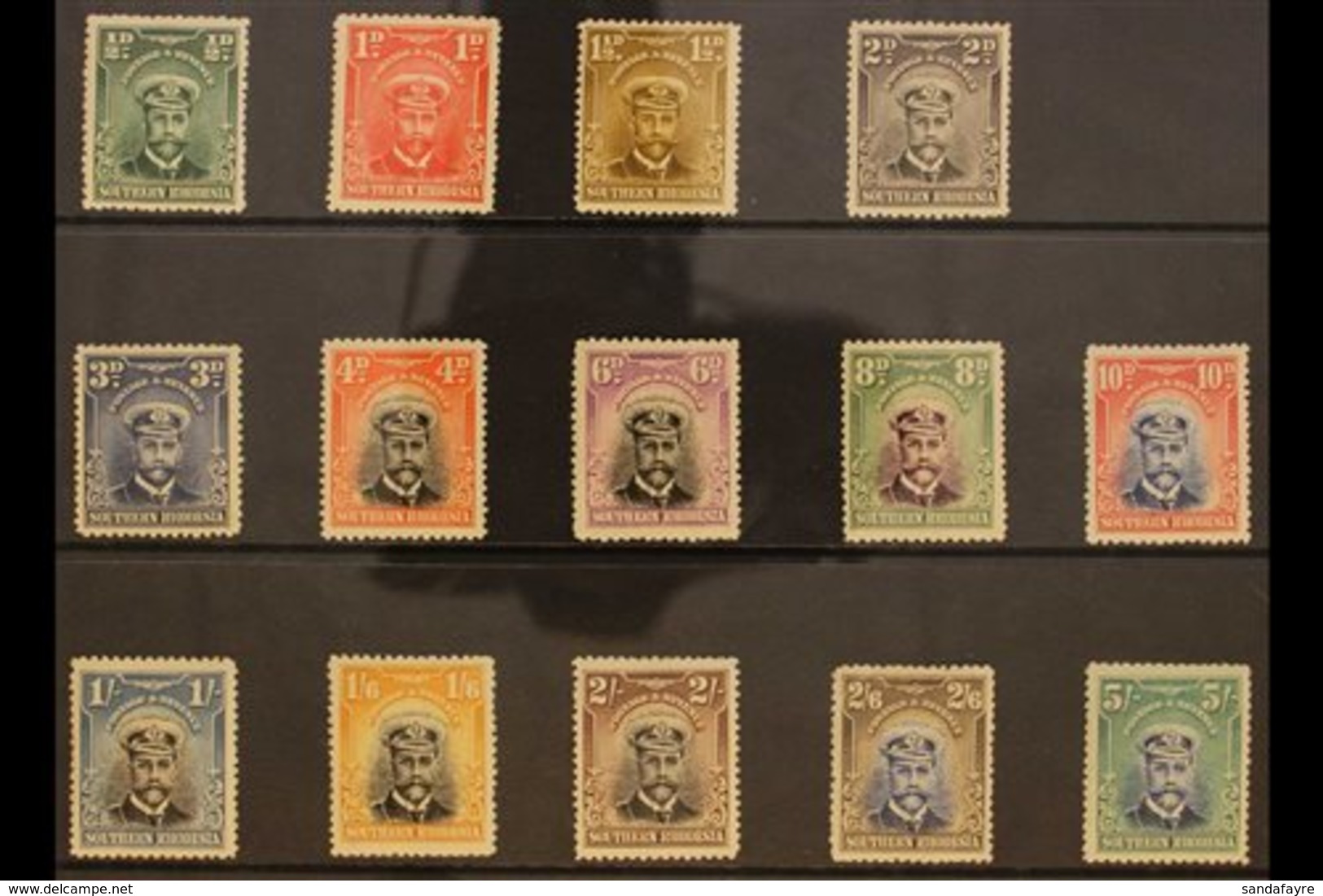 1924-29  KGV "Admiral" Definitives Complete Set, SG 1/14, Fine Mint. (14 Stamps) For More Images, Please Visit Http://ww - Southern Rhodesia (...-1964)